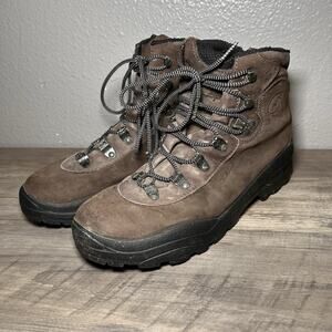 Salomon Contagrip Brown Leather Hiking Boots US 9.5 EU 42 Women's VTG Romania